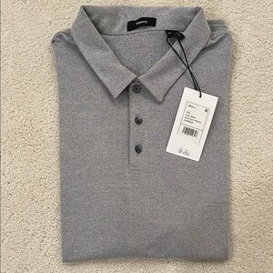 NWT Theory Men's Bron C Anrmone Polo Shirt
